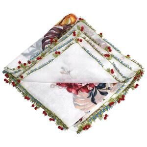 Tulbent Scarf Handmade Crochet Detailing NWOT